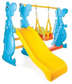Игровой комплекс – Дино, горка и качели (Pilsan, 6099plsn)