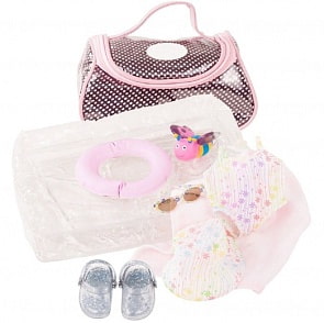 Набор для пляжа, 9 предметов, 30-33 см (Gotz, 3402833)