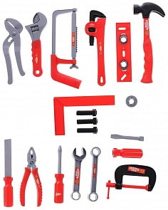 Помогаю папе. Набор инструментов, 21 предмет (ABtoys, PT-00272)
