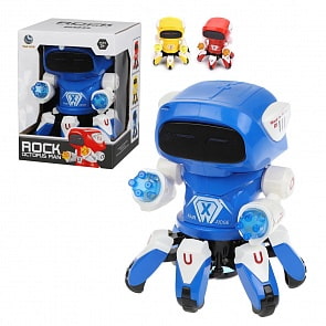 Робот электронный, свет, звук, разные цвета (Наша игрушка, 58662) (ассортимент)