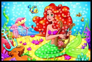 Мозаика из пайеток формат А4 - Любимая Сказка (Рыжий кот, М-8651)