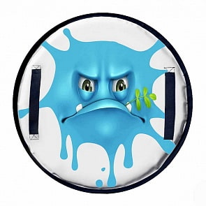 Ледянка - Монстрик, клякса с травинкой синий, диаметр 50 (RT, 6184RT)