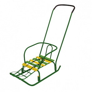 Детские санки – Ветерок 3, зеленые (Ника, В3 ЗЕЛЕНЫЙsim)