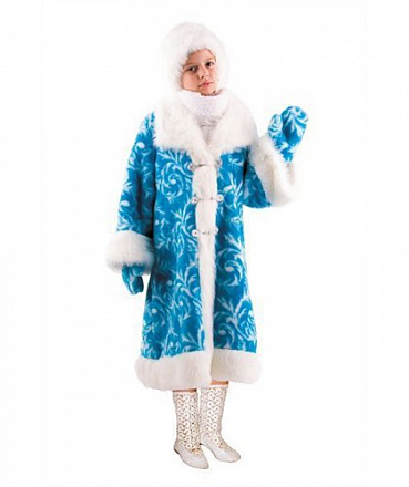 Костюм карнавальный – Снегурочка, с мехом, размер 32-34 