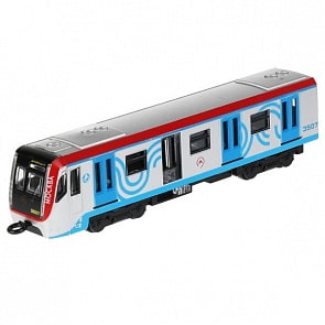 Модель Вагон метро свет-звук 18,5 см двери открываются инерционная металлическая (Технопарк, SUBWAYMSC-18SL-GYBU)