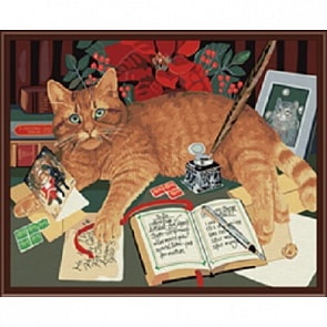 Раскраски по номерам - Картина Послание к рождеству, 40 х 50 см. (Белоснежка, 029-CG)