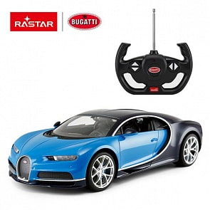 Машина на радиоуправлении 1:14 Bugatti Chiron, цвет синий (Rastar, 75700E)