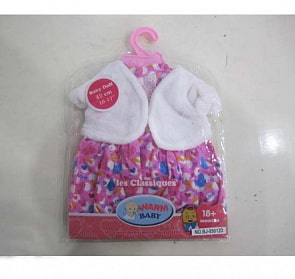 Платье с накидкой для куклы (Baby Dolls, B1552480sim)