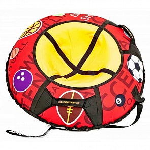 Санки надувные – Тюбинг, мячи, диаметр 105 см (RT, 6768rt)