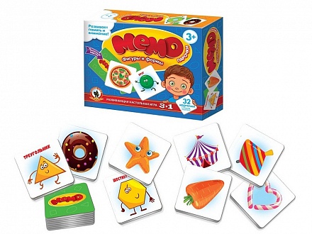 игра мемо парочки фигуры и формы 03464