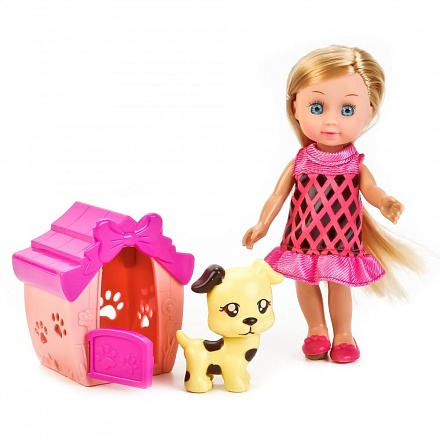 Кукла с аксессуарами Hello Kitty – Машенька с питомцем и домиком, 15 см 