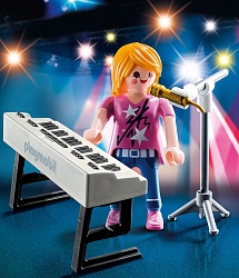 Экстра-набор - Певица с синтезатором (Playmobil, 9095pm) - миниатюра