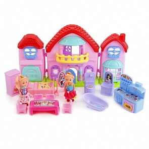 Дом для кукол с мебелью и фигурками – Dream Hause, свет, звук (B1574908)