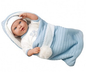 Кукла Elegance Iria, с соской и одеялом, плачет, 42 см (Arias, Т19812)