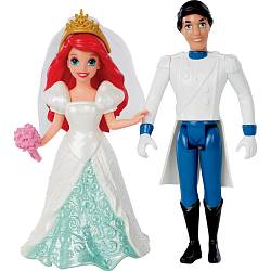Набор мини-кукол - Сказочная свадьба - Ариэль и Принц Эрик (Mattel, bdj68-bdj67) - миниатюра