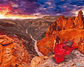 Рисование по номерам на холсте - Взгляд в бесконечность, 40 х 50 (Фабрика Творчества, J034)