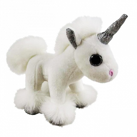 Мягкая игрушка – Единорог белый, 17 см 