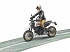 Мотоцикл Scrambler Ducati Desert Sled с мотоциклистом  - миниатюра №2