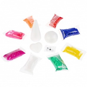 Набор шарикового мелкозернистого застывающего пластилина - Сладкая вечеринка 8 цветов, аксессуары (MultiArt, 203CF-PD)