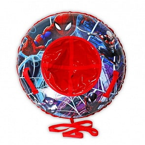 Тюбинг - надувные сани из серии Человек-Паук Марвел с резиновой автокамерой, 100 см. (1toy, Т10469)