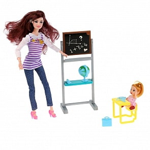 Набор из 2 кукол: учительница+ученица – Школа с аксессуарами, 29 см (B1826981) (ассортимент)