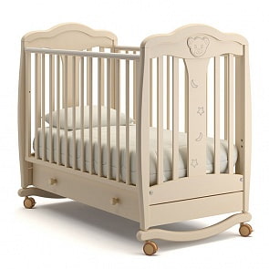 Кровать детская Гандылян К-2006-2 Мишель, слоновая кость (Gandylyan, GAN-К2006- 2_слоновая кость)