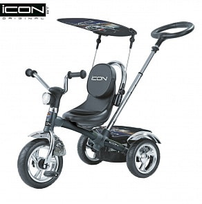 Детский трехколесный велосипед ICON 4 RT original black mat car (Lexus trike, 48RT)