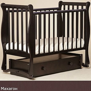 Кровать детская Лель АБ 21 Лаванда маятник универсальный, махагон (Лель, LIEL-АБ 21_махагон)