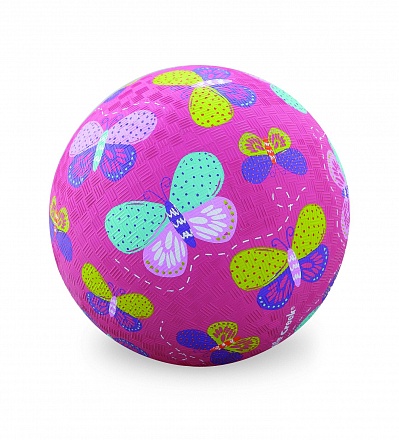 Мяч - Бабочки, розовый, 18 см 