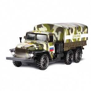 Машинка военный УРАЛ "Спецназ", свет, звук (Технопарк, URAL-01sim)