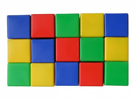 Набор из 15 кубиков, 8 см 