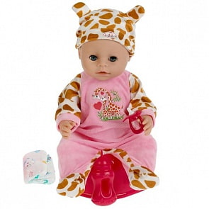 Интерактивный озвученный пупс Сонечка 40 см поворачивает голову 4 аксессуара (Карапуз, BAE40BB-DPTH-21-RU)