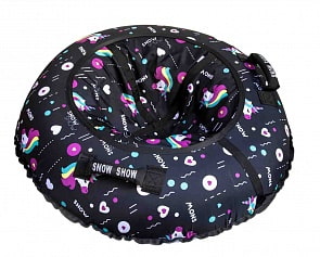 Санки надувные – Тюбинг RT Единорог на черном, 105 см (RT, 7286RT)