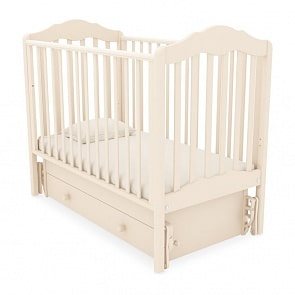 Кровать детская Гандылян К-2002-23м Анастасия Люкс  маятник универсальный, слоновая кость (Gandylyan, GAN-К-2002-23м_слоновая кость)