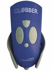 Звонок-фонарик Globber для самокатов Mini Hornit, 25 мелодий, navy blue, свет (Globber, 6711RT) - миниатюра