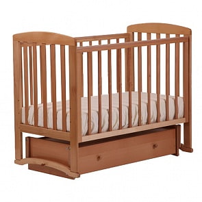 Кровать детская Лель АБ 16 Ромашка маятник универсальный, натуральный бук (Лель, LIEL-АБ 16_натуральный бук)