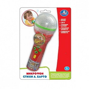 Микрофон с песнями на стихи А. Барто, свет, звук (Умка, B1252960-Rsim)