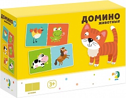 Настольная игра Домино - Животные (Dodo, R300137) - миниатюра