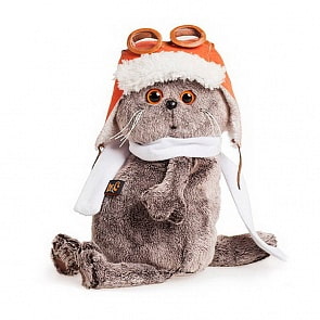 Мягкая игрушка – Басик в шлеме и шарфе, 22 см (Budi Basa, Ks22-009)