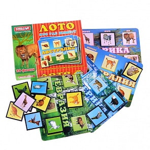 Лото развивающее - Кто где живет (Stellar, 00907-no)