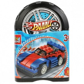 Конструктор Город Мастеров - Ралли: спорткар 3 в 1, 65 деталей (Город Мастеров, 5722-ZH)