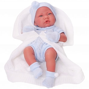 Кукла-пупс Тони в голубом, 42 см виниловая (Munecas Antonio Juan ,S.L., 50063)