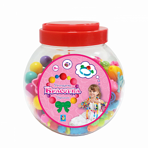 Набор для творчества из серии Красотка - Конструктор украшений, 650 деталей в банке (1toy, Т80586)