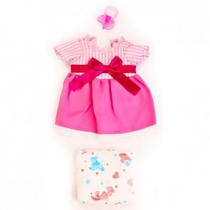 Одежда для кукол – Платье, памперс, соска (Yale baby, BLC202Bsim)