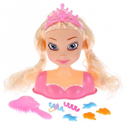 Кукла-манекен для создания причесок ™Карапуз - Принцесса в розовом платье 