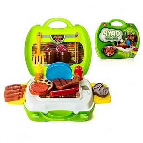 Игровой набор - Чудо-чемоданчик - Гриль, 23 предмета (Abtoys, PT-00459)