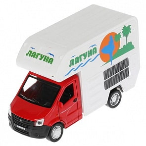 Машина Автодом ГАЗель Next 15 см двери открываются металлическая инерционная (Технопарк, NEXTHOME-15-RDWH)