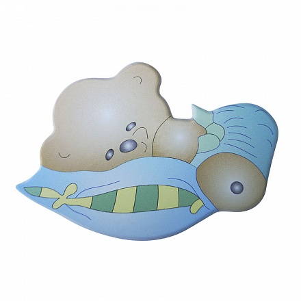 Декоративная накладка Лель - Мишка на подушке, маленький 015 