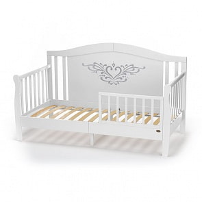 Детская кровать-диван Nuovita Stanzione Verona Div Cuore, Bianco/Белый (Nuovita, NUO-dVER_116)