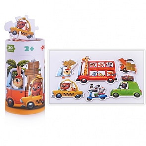 Развивающие пазлы - Машинки, 20 деталей (Cubika, 13784)